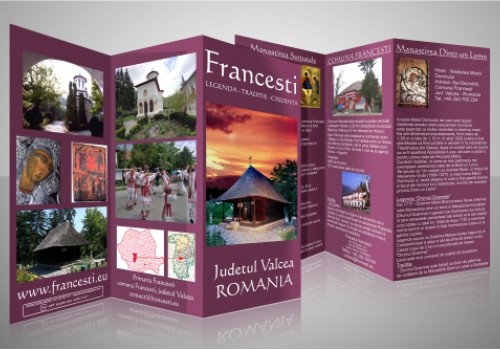 Flyer – Comuna FRANCESTI  print digital, fata/verso