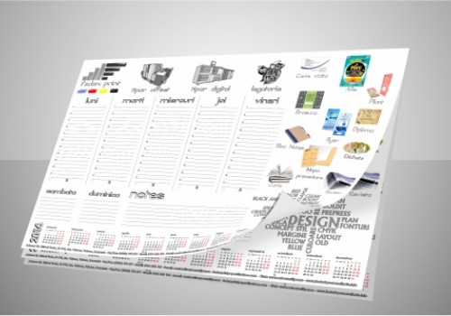 Planner birou – FEDEX  print offset, o fata